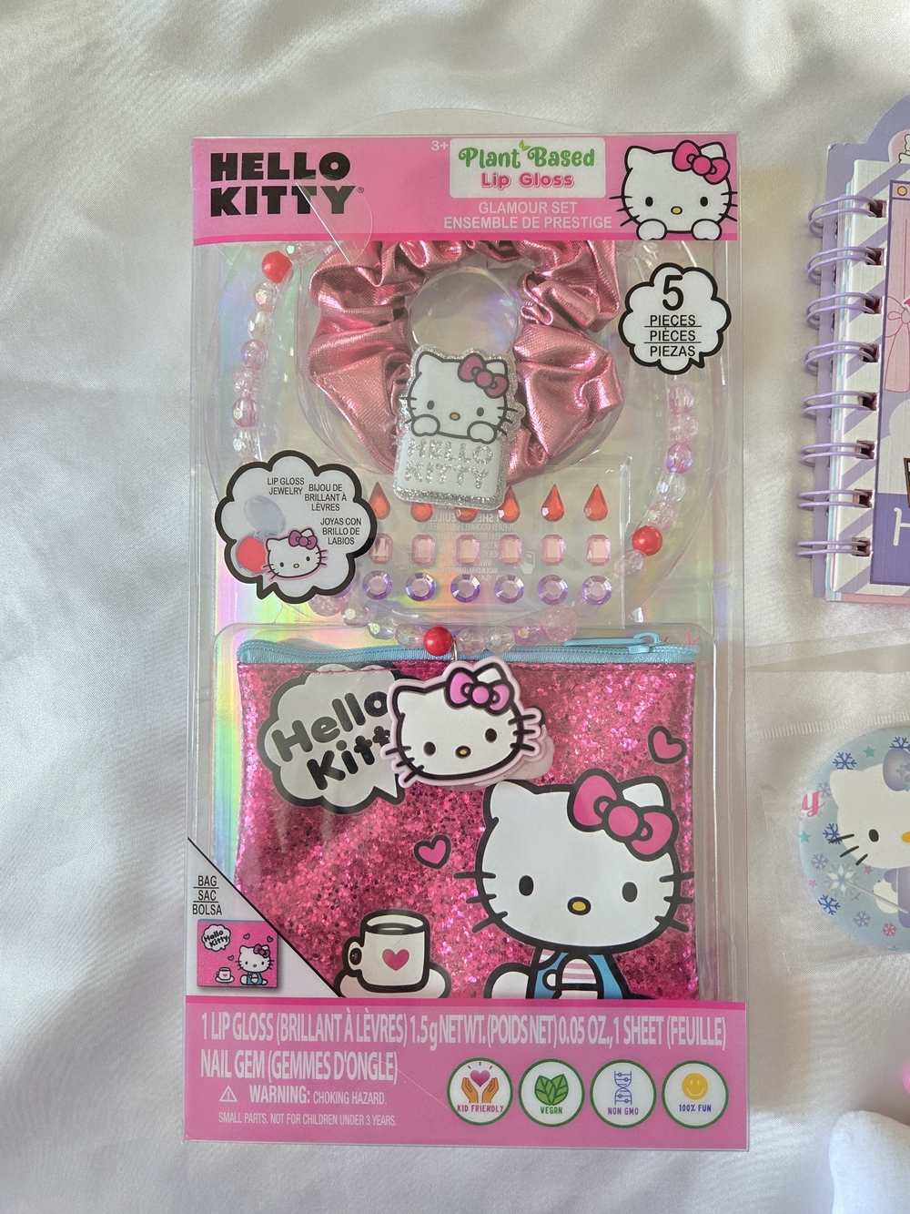 Hello Kitty Pink Multicolor Accessories Set With Tote NWT - Picture 7 of 10